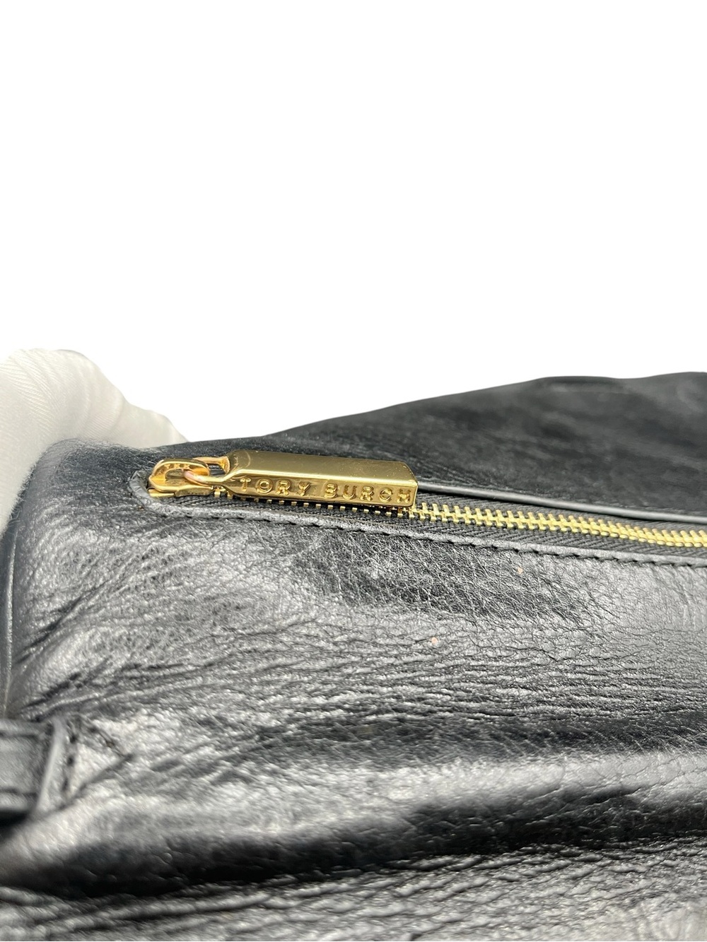 Tory Burch Black Leather Clutch - Picture 8 of 10